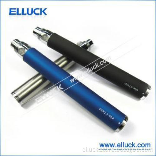 Best selling colorful ego twist battery 1100 ego series e-cigarette